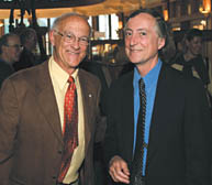 David Lank, a lecturer in the Desautels Faculty of Management and an ornithology aficionado, and McGill Biology professor Graham Bell, Director of the Redpath Museum, were on hand for the Museum's opening of Rare Birds: Treasures from the Blacker-Wood Library, an exhibition of bird art featuring pieces selected from the Library's collection of drawings, prints and books.