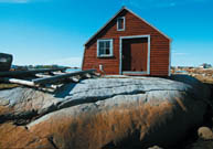 A photo of a house in tilting.