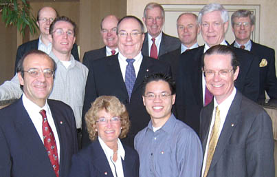 Science alumni in Toronto welcomed Dean of Science Alan Shaver (front row, right) to a special breakfast at the Sheraton Centre in December.