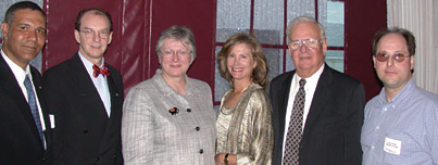 From left: Patrick Stephenson, BSc(Agr)’93, MSc’95; Arthur Graham, LLB’78, President, Ottawa branch; Sheila Fraser, BCom’72, Auditor General of Canada; Frances Fleming-Ross, BA’68, MEd’72, Past President; James Reilly, BA’60, Treasurer, Ottawa branch; and Paul White, BSc’89, PhD’96, Vice-President, Ottawa branch.