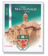 The Macdonald College Canada Post stamp